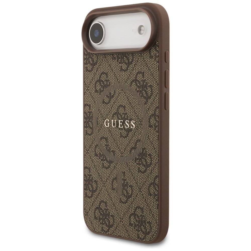 Guess 4G Ring Classic Logo MagSafe Hülle iPhone 17 Air - Braun
