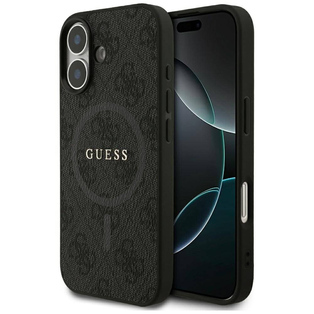 Guess 4G Ring Classic Logo MagSafe Hülle iPhone 17 - Schwarz