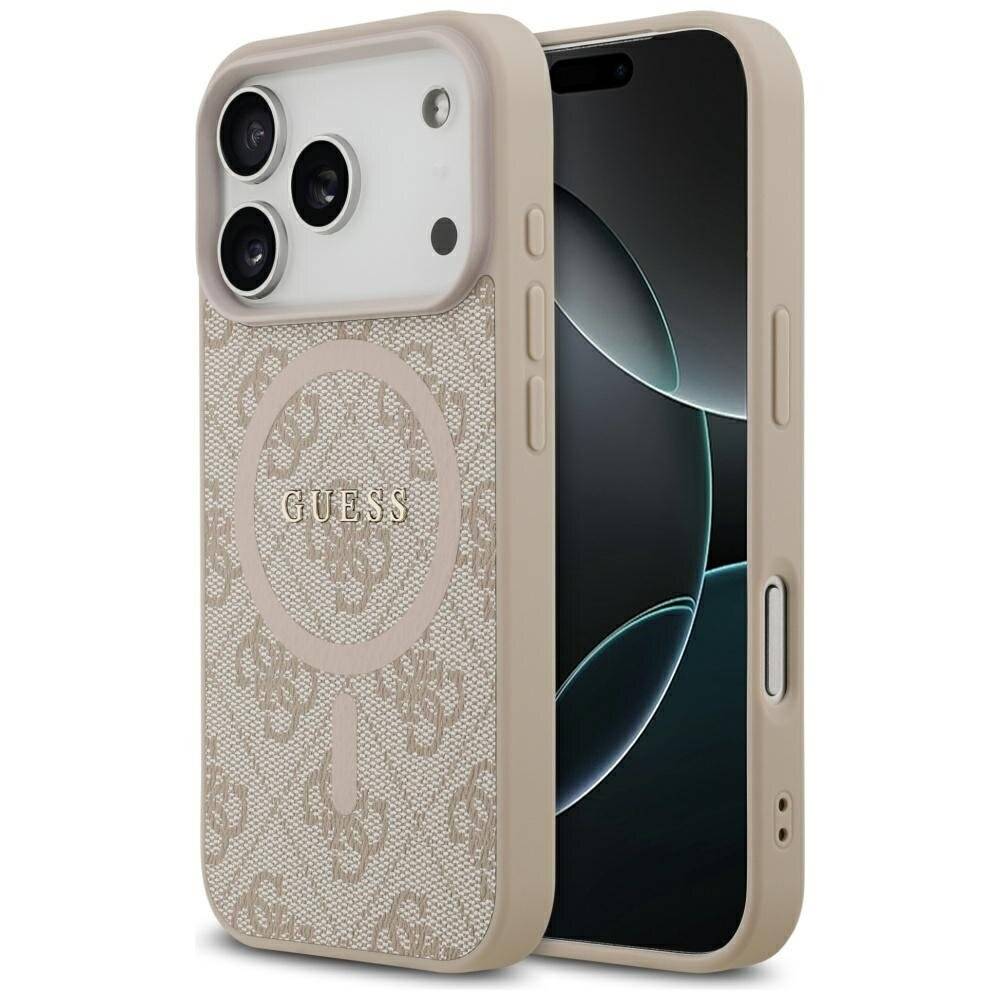 Guess 4G Ring Classic Logo MagSafe Hülle iPhone 17 Pro – Pink