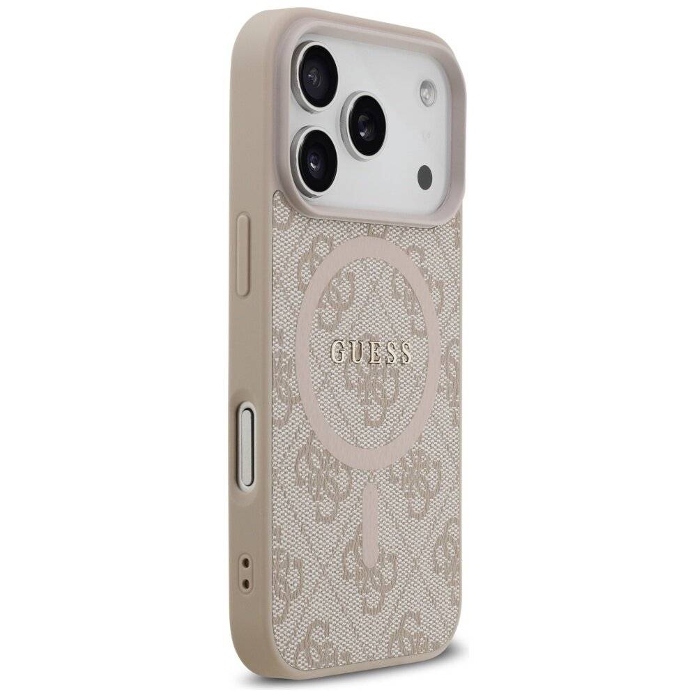 Guess 4G Ring Classic Logo MagSafe Hülle iPhone 17 Pro – Pink