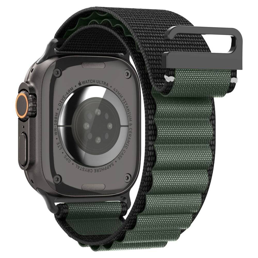 Armband Spigen WBF1 Armband für Apple Watch 44 / 45 / 46 / 49 mm - Schwarz und Grün