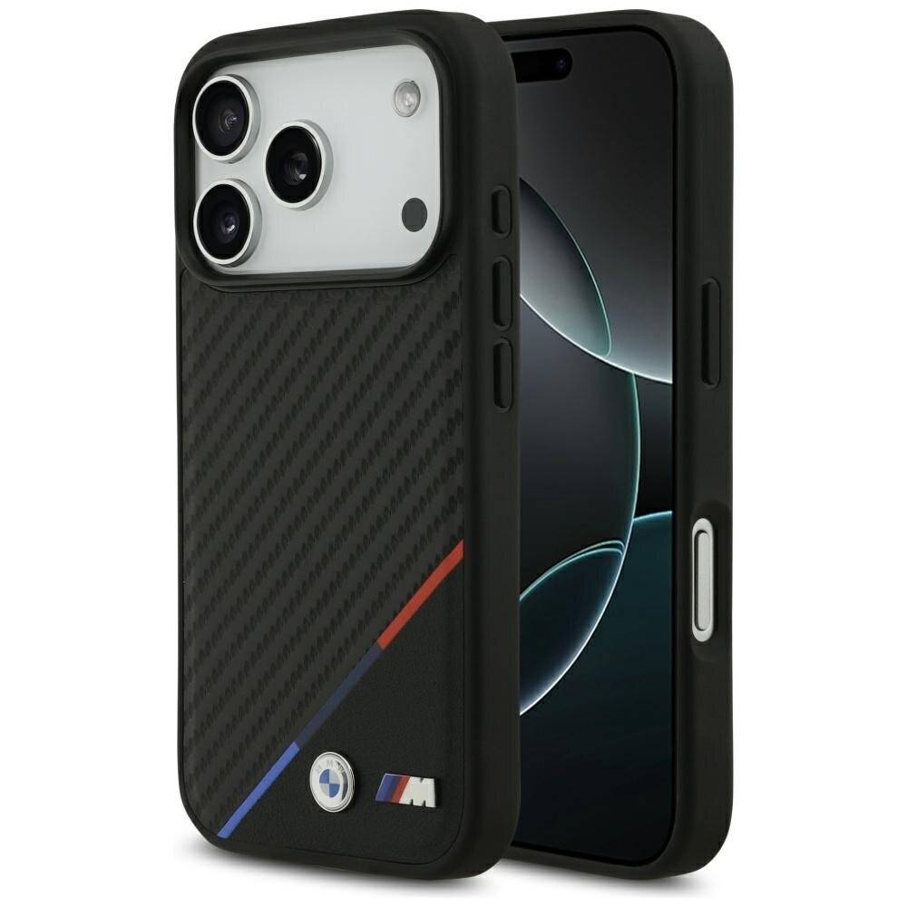 BMW M Carbon Tricolor Line MagSafe Case iPhone 17 Pro - Schwarz