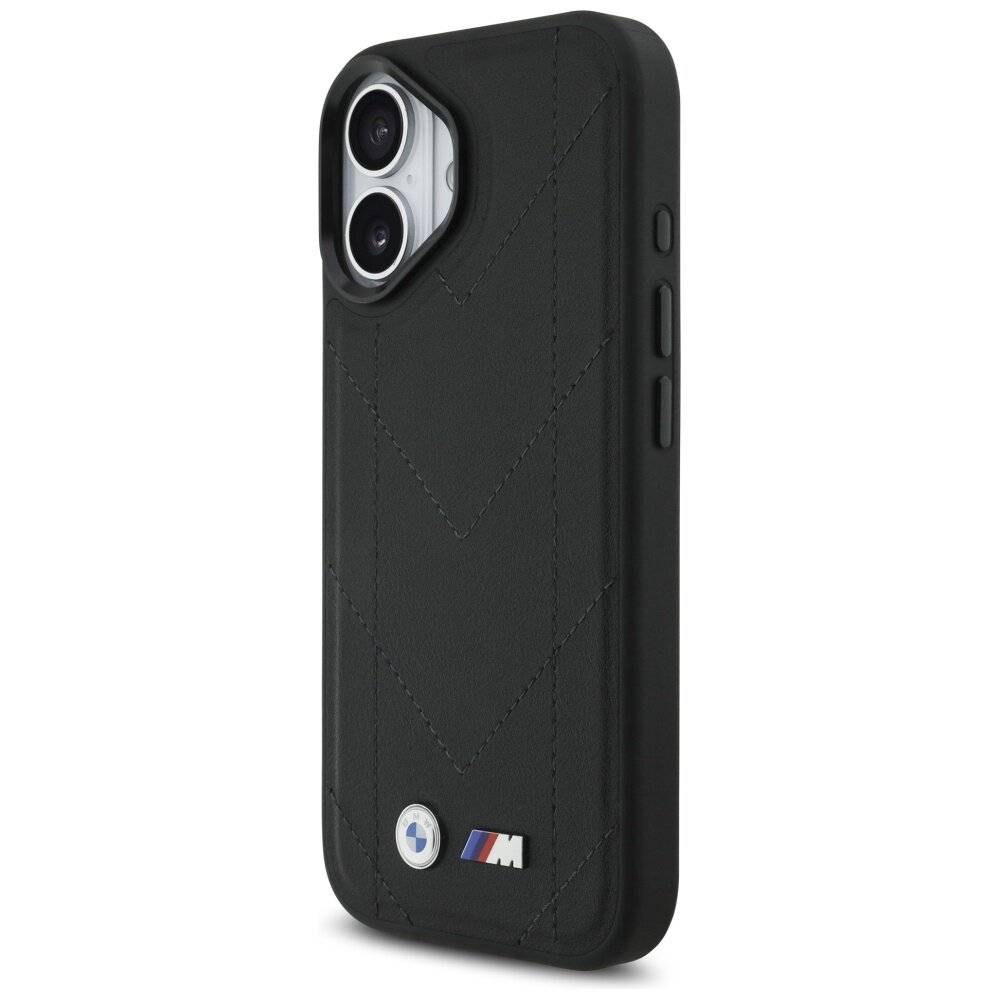 BMW M Quilted Logo MagSafe Case iPhone 17 – Schwarz