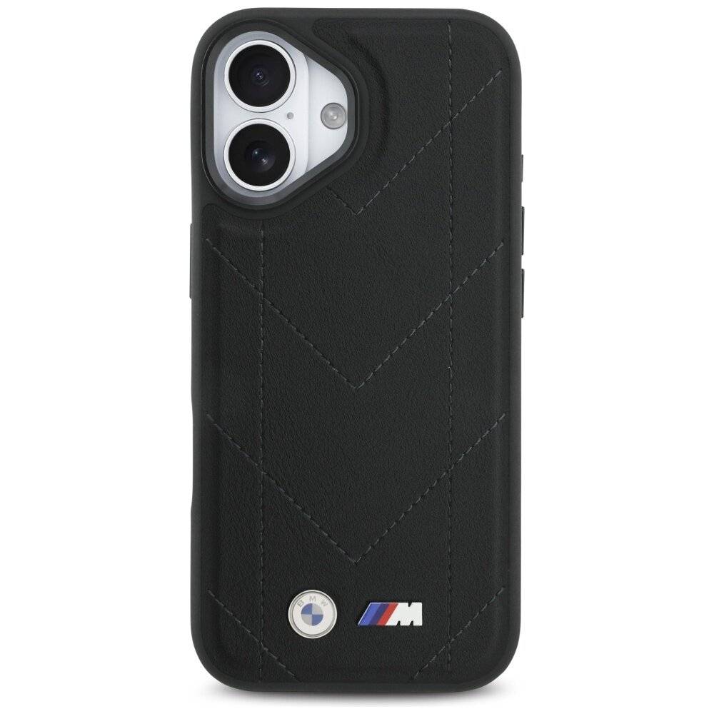 BMW M Quilted Logo MagSafe Case iPhone 17 – Schwarz