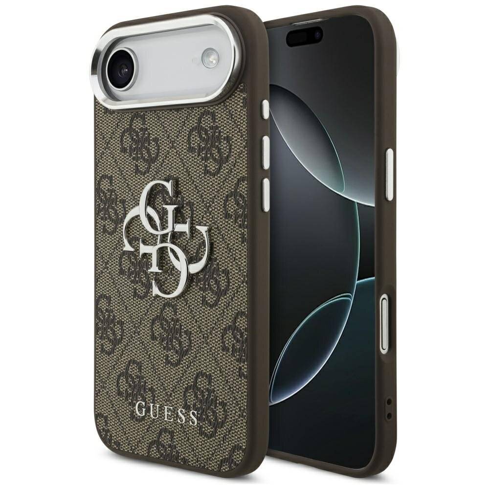 Guess 4G Big Classic Logo Hülle iPhone 17 Air – braun silber