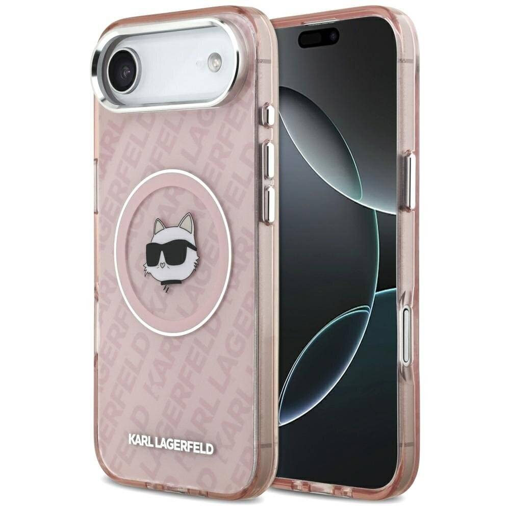 Karl Lagerfeld IML Choupette Head Logo MagSafe Hülle iPhone 17 Air - Pink