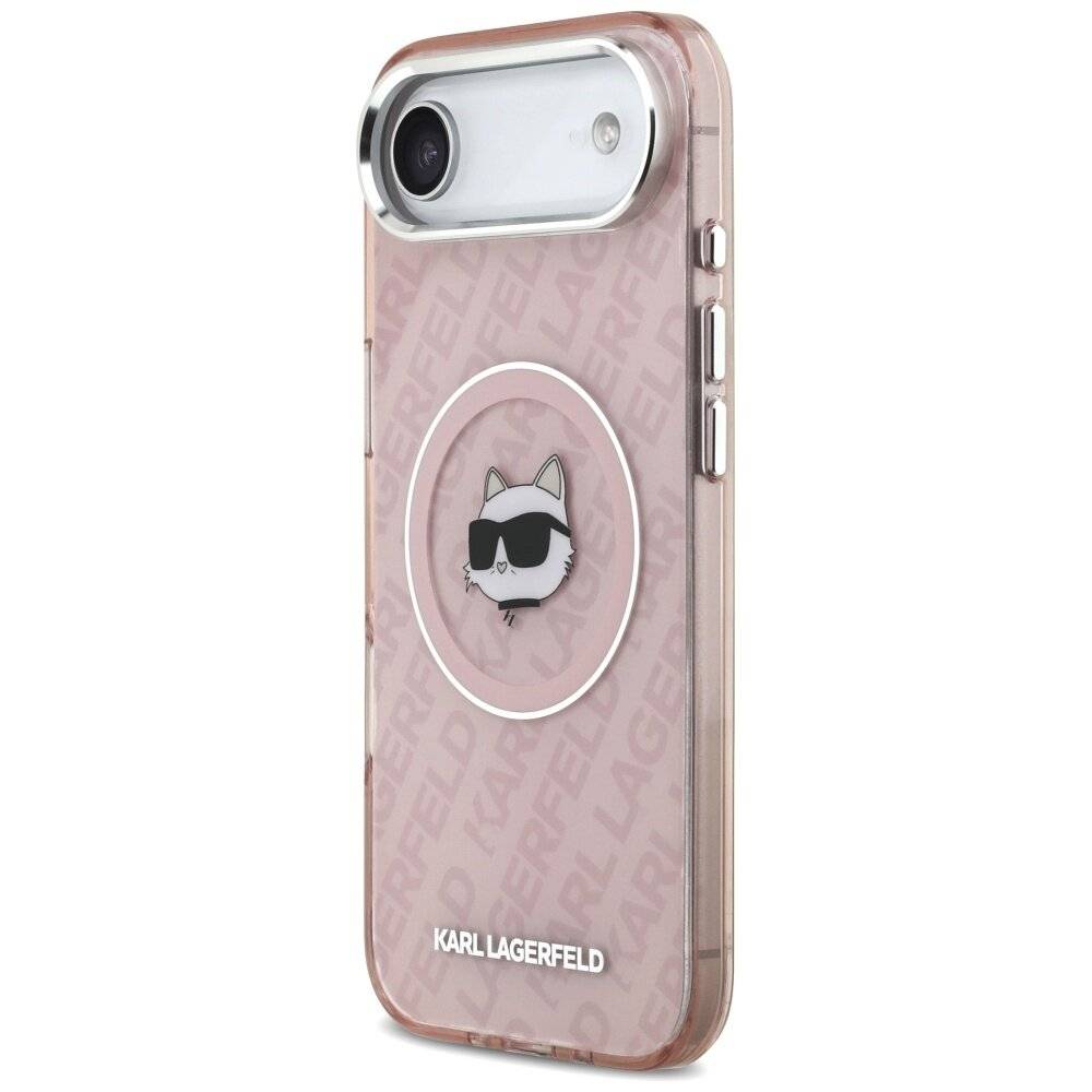 Karl Lagerfeld IML Choupette Head Logo MagSafe Hülle iPhone 17 Air - Pink