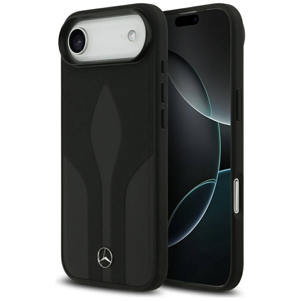 Mercedes Leather The Move MagSafe Hülle iPhone 17 Air - Schwarz