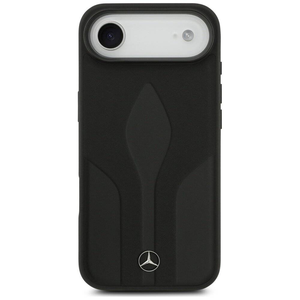 Mercedes Leather The Move MagSafe Hülle iPhone 17 Air - Schwarz