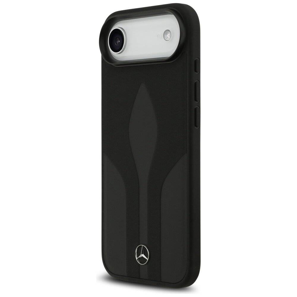 Mercedes Leather The Move MagSafe Hülle iPhone 17 Air - Schwarz