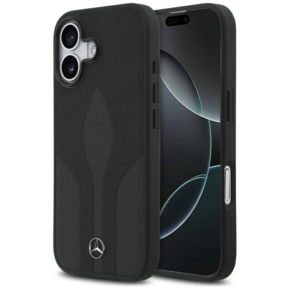 Mercedes Leather The Move MagSafe Hülle iPhone 17 - Schwarz