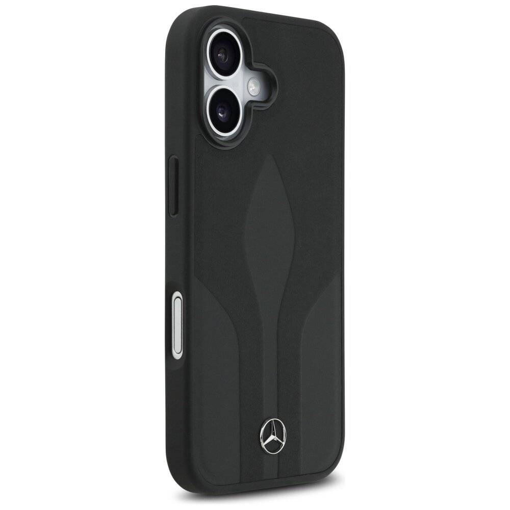 Mercedes Leather The Move MagSafe Hülle iPhone 17 - Schwarz