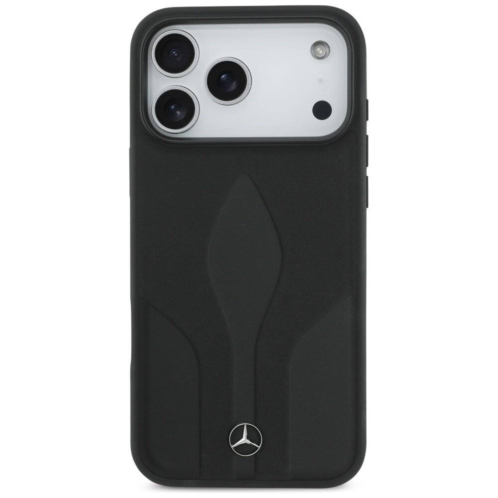 Mercedes Leather The Move MagSafe Case iPhone 17 Pro Max - Schwarz