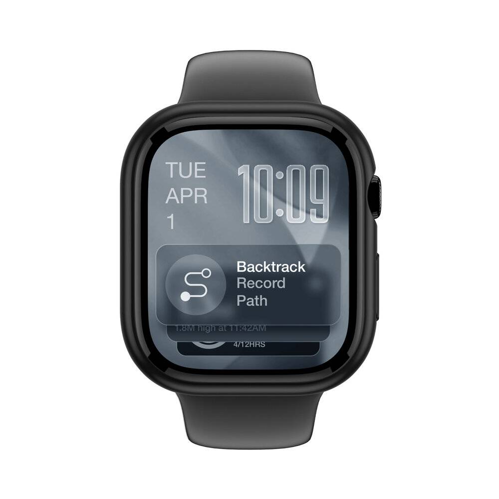AmazingThing Minimalistische Schutzhülle für Apple Watch Series 11 46 mm – Schwarz