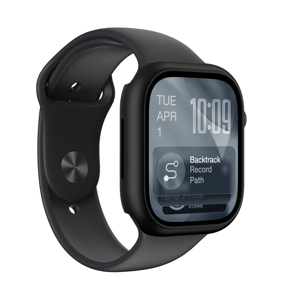 AmazingThing Minimalistische Schutzhülle für Apple Watch Series 11 46 mm – Schwarz