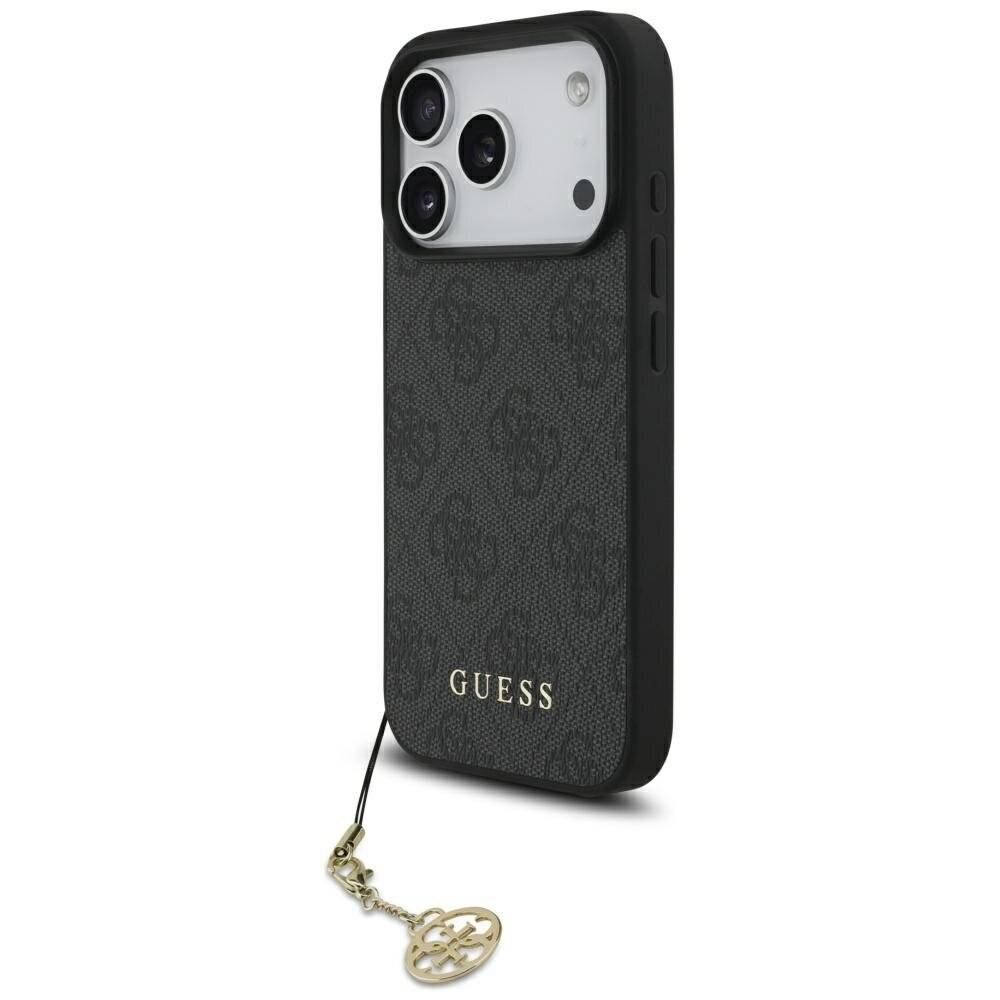 Guess 4G Charms Collection MagSafe Hülle iPhone 17 Pro - Schwarz