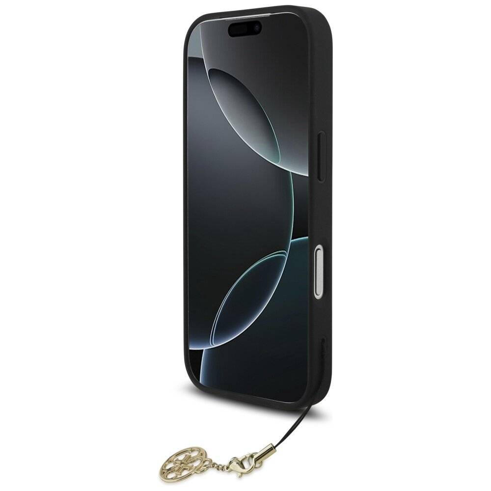 Guess 4G Charms Collection MagSafe Hülle iPhone 17 Pro - Schwarz
