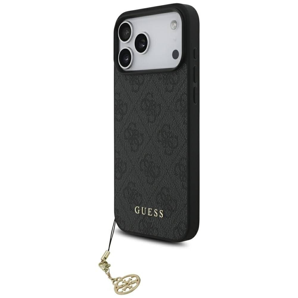 Guess 4G Charms Collection MagSafe Hülle iPhone 17 Pro Max - Schwarz