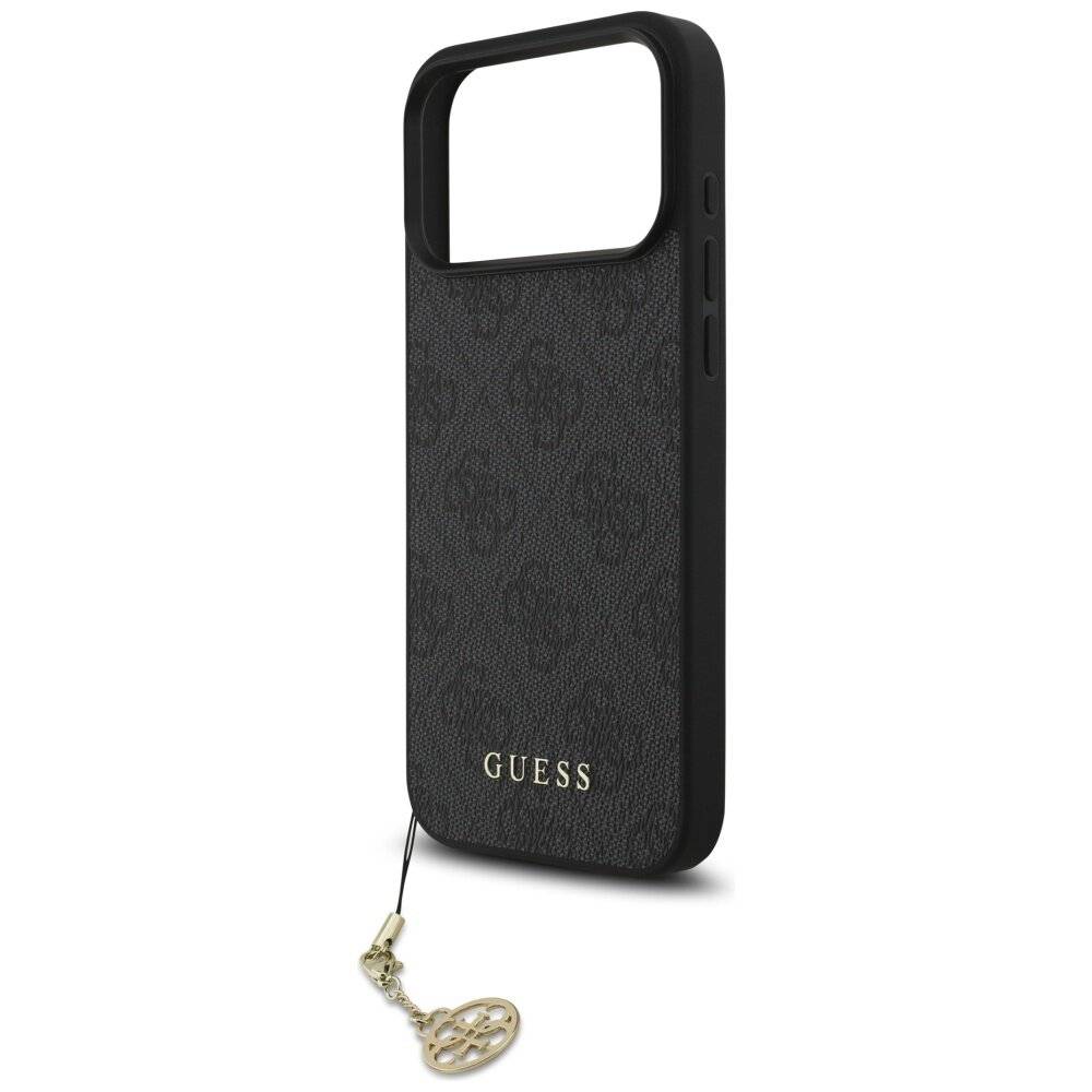 Guess 4G Charms Collection MagSafe Hülle iPhone 17 Pro Max - Schwarz