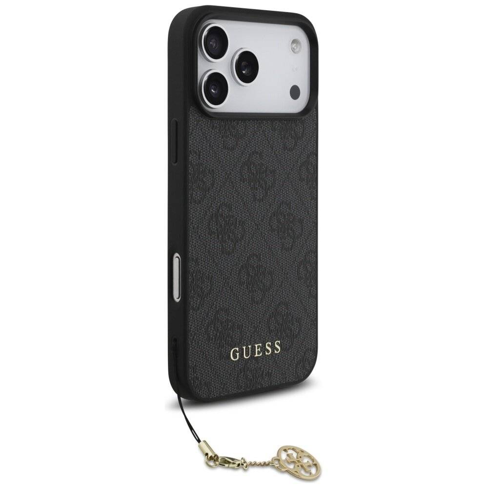 Guess 4G Charms Collection MagSafe Hülle iPhone 17 Pro Max - Schwarz