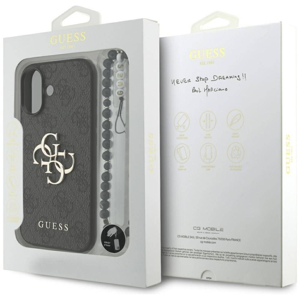 Guess 4G Strap Classic Logo Hülle iPhone 17 - Schwarz