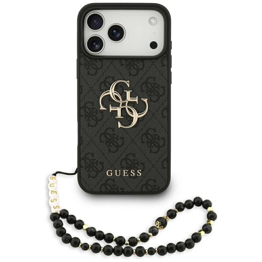 Guess 4G Strap Classic Logo Hülle iPhone 17 Pro Max - Schwarz