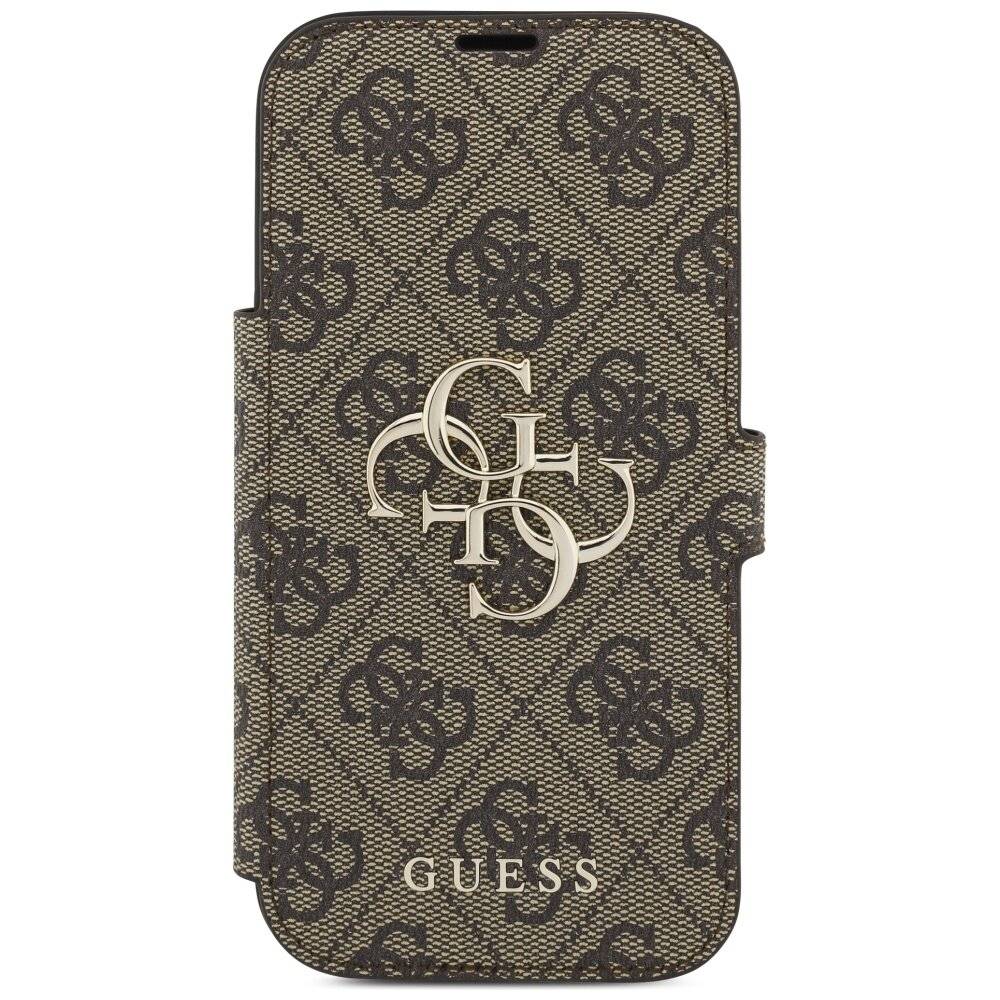 Guess Book 4G Metal Logo Case iPhone 17 Pro - Braun