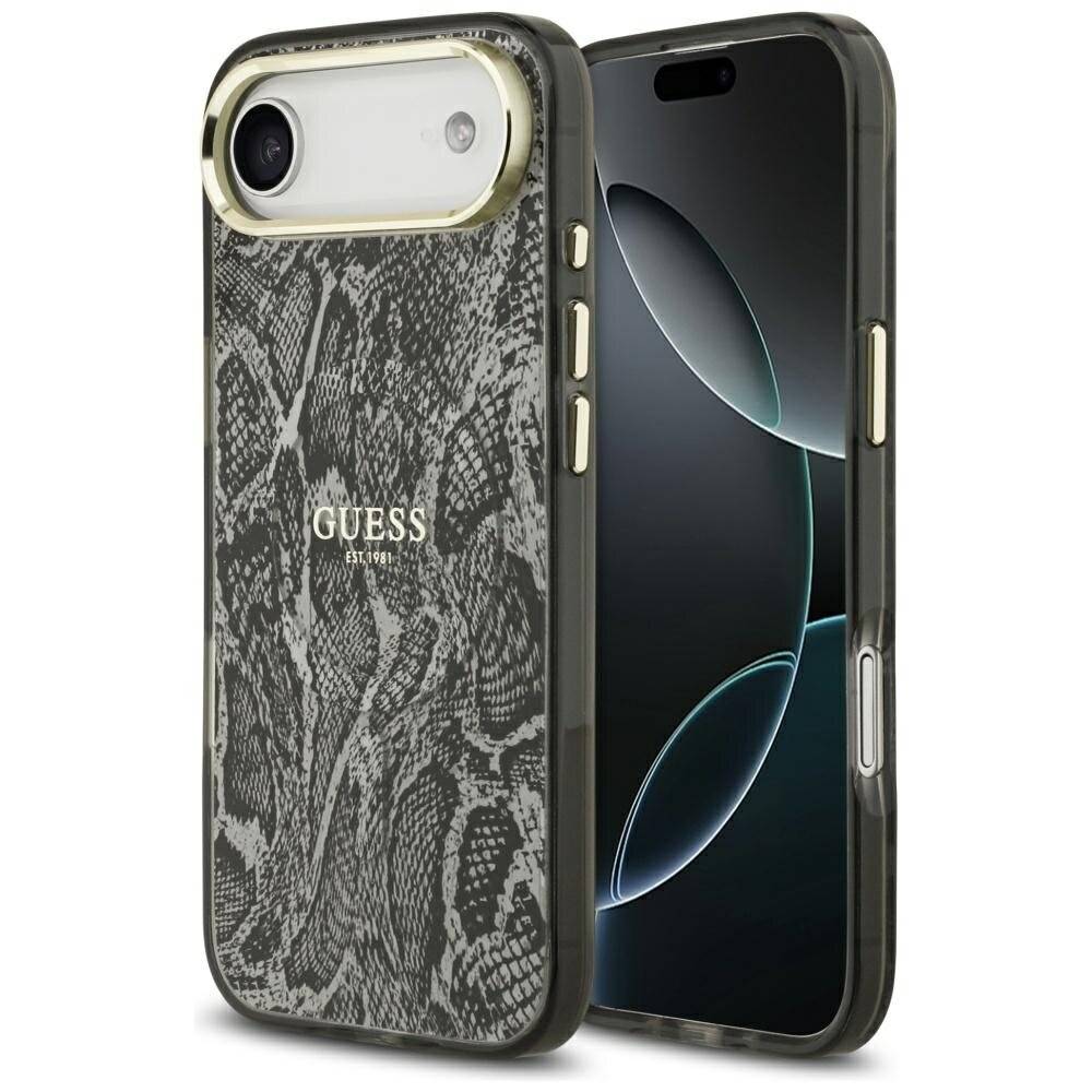 Guess Python Pattern MagSafe Case iPhone Air - Schwarz
