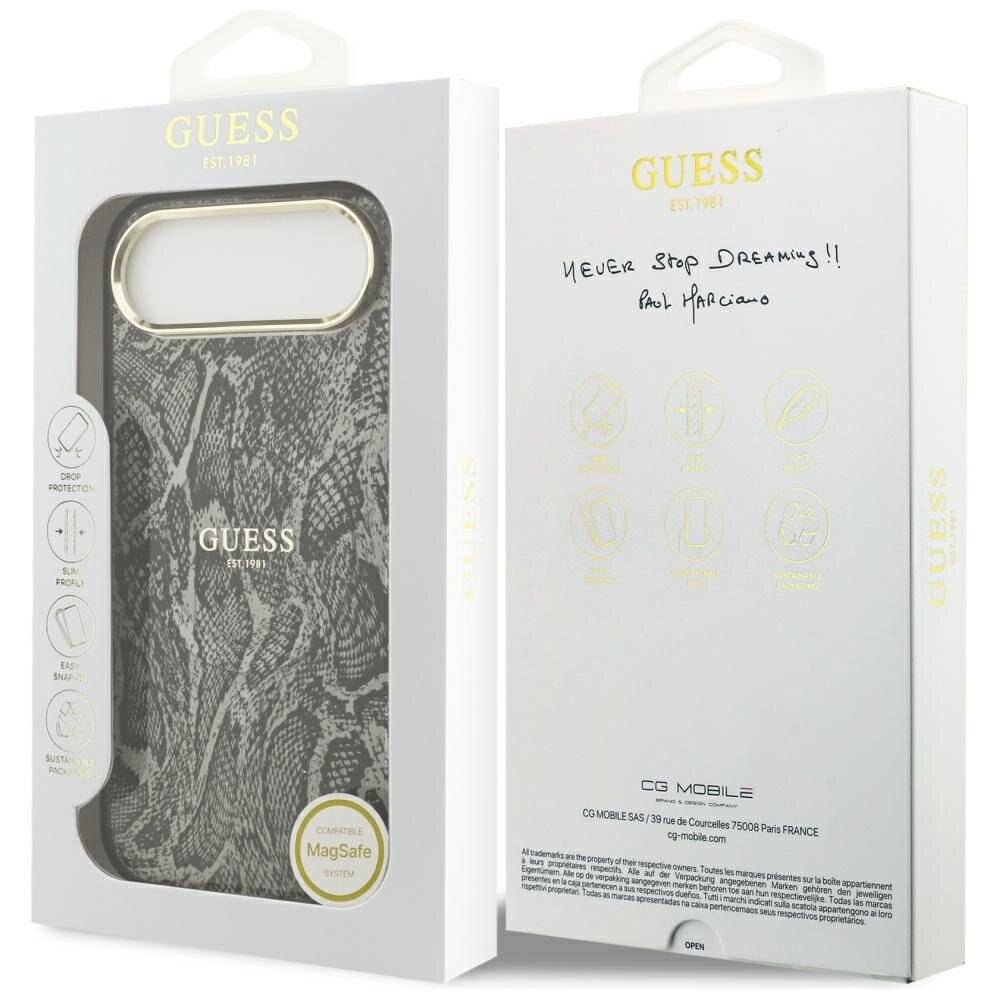 Guess Python Pattern MagSafe Case iPhone Air - Schwarz