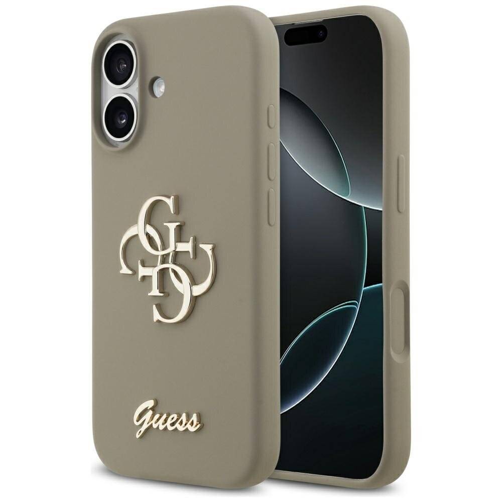 Guess Silikon Big 4G Script Case iPhone 17 - Braun