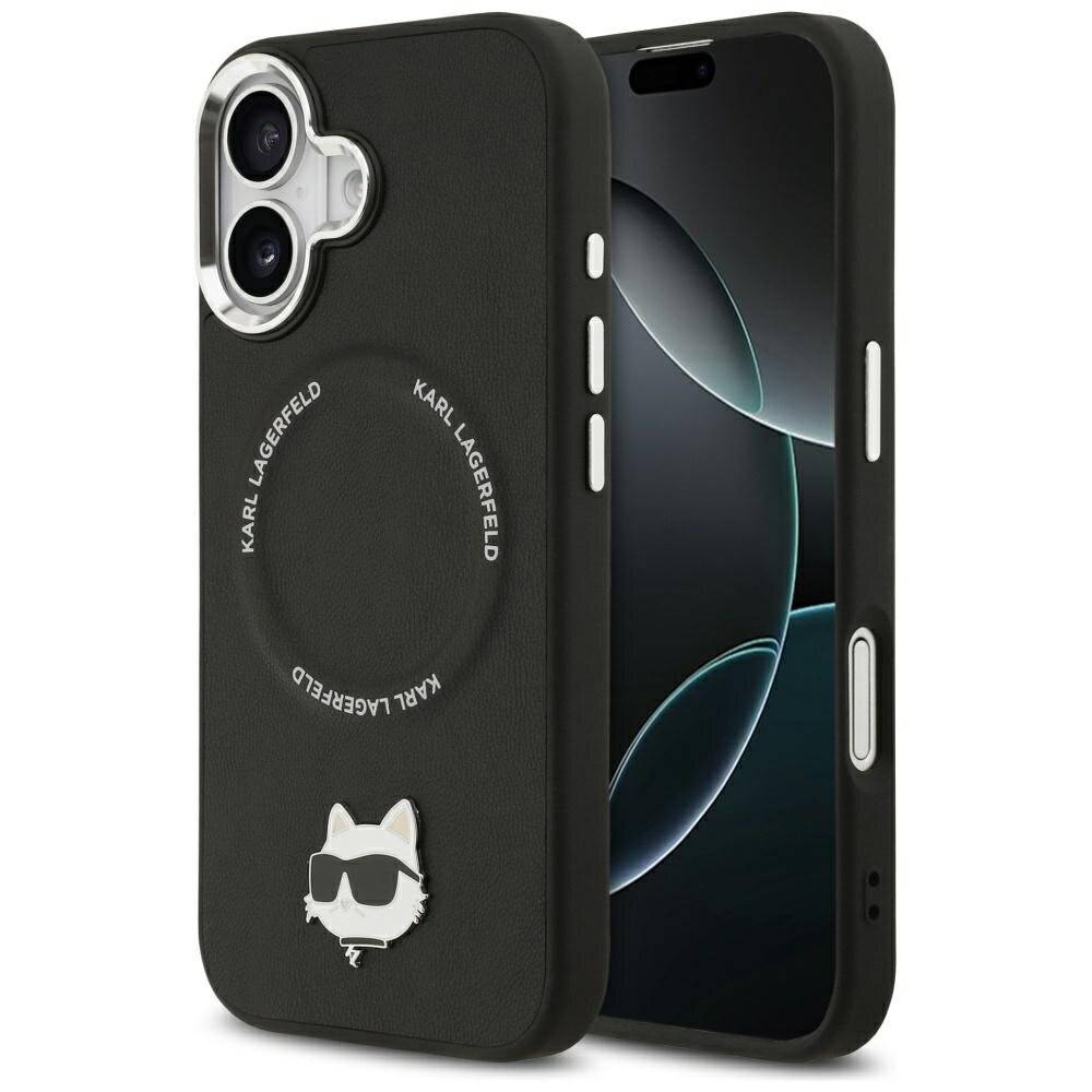Karl Lagerfeld Choupette Pin MagSafe Case iPhone 17 - Schwarz