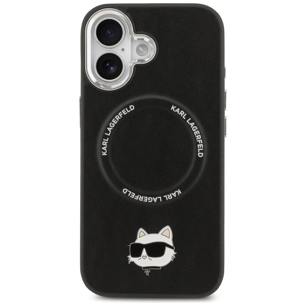 Karl Lagerfeld Choupette Pin MagSafe Case iPhone 17 - Schwarz