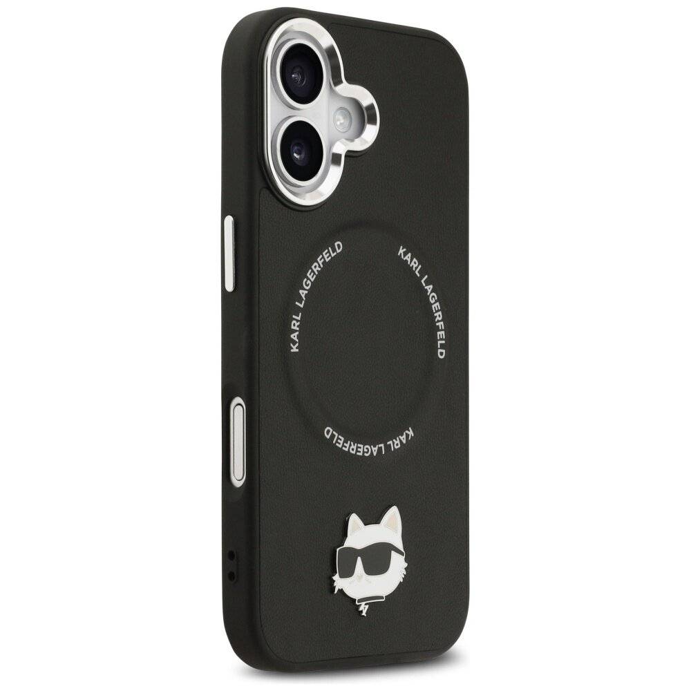 Karl Lagerfeld Choupette Pin MagSafe Case iPhone 17 - Schwarz