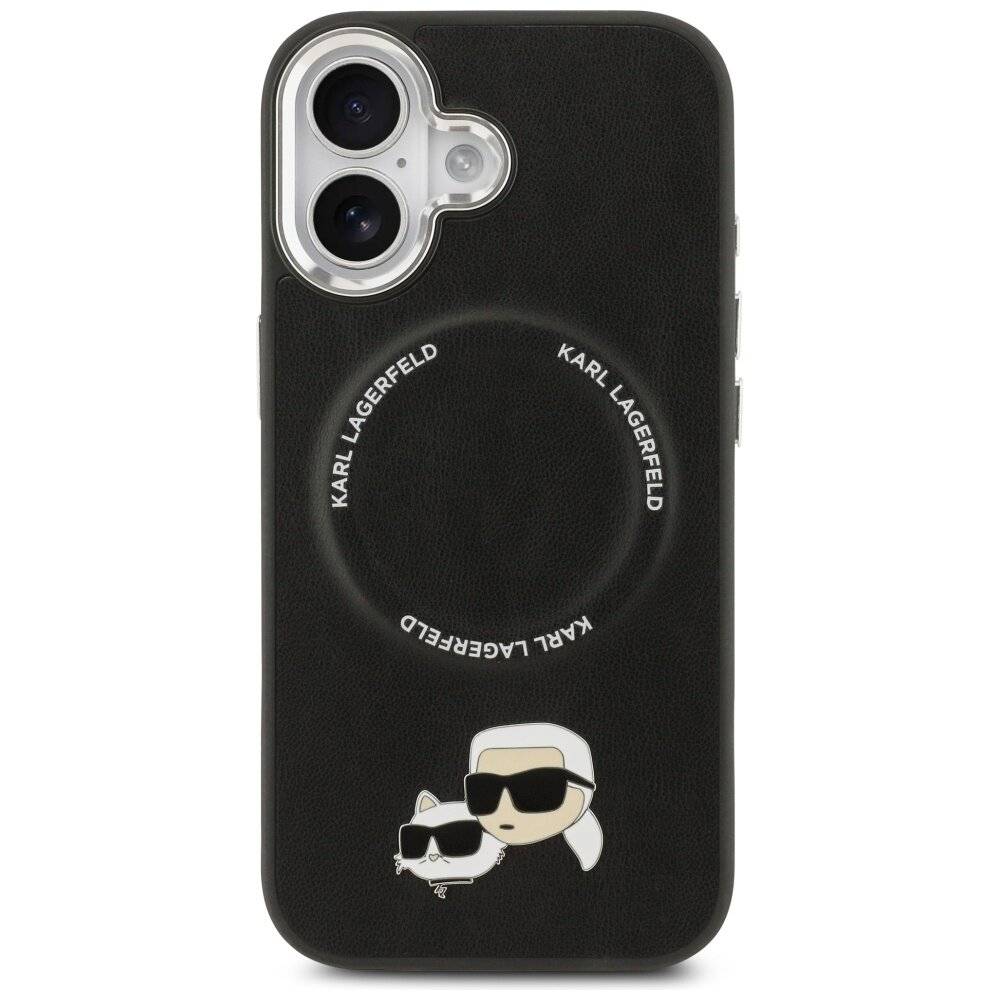 Karl Lagerfeld & Choupette Pins MagSafe Case iPhone 17 - Schwarz