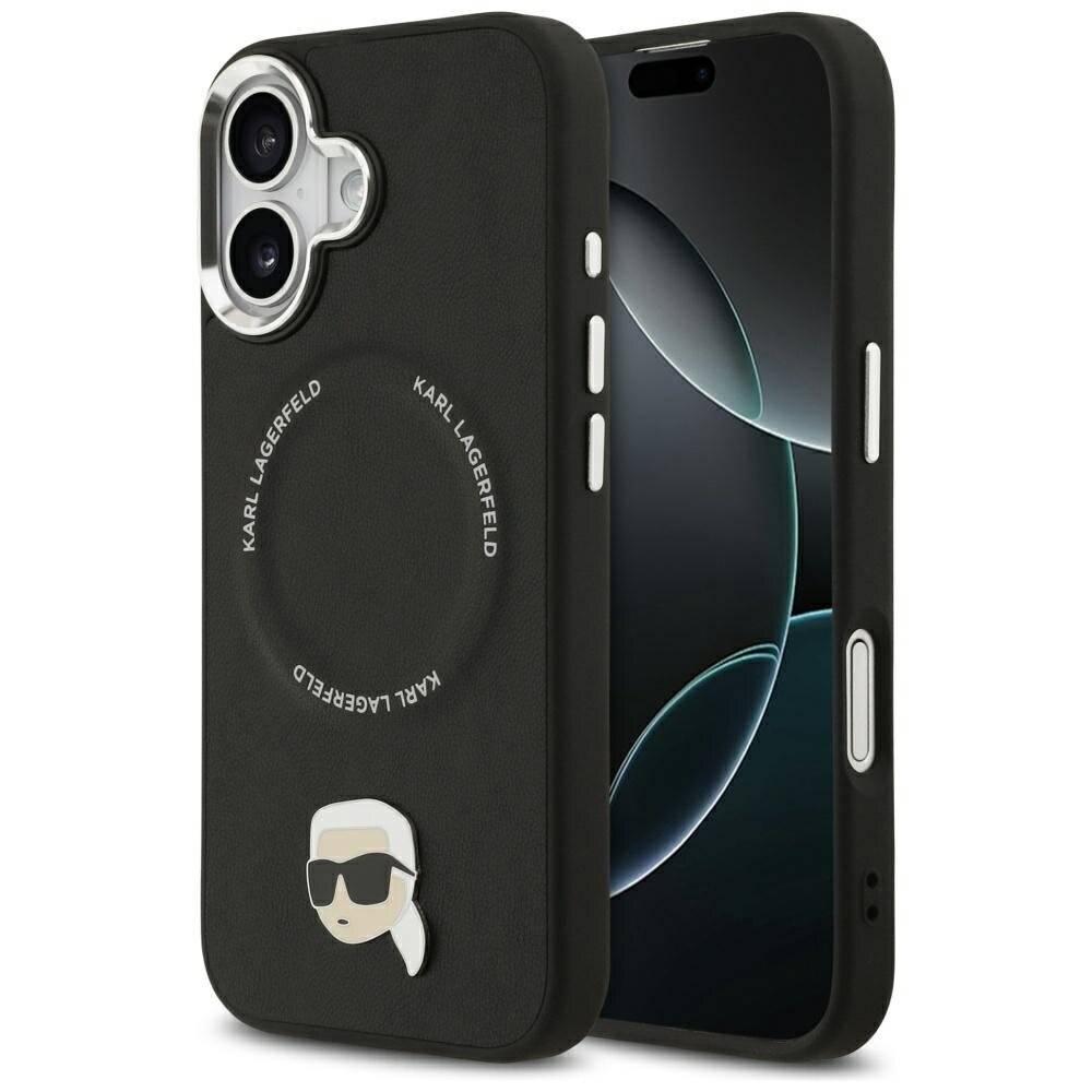 Karl Lagerfeld Pin MagSafe Case iPhone 17 - Schwarz