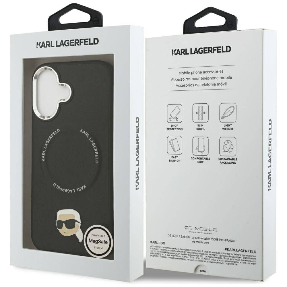 Karl Lagerfeld Pin MagSafe Case iPhone 17 - Schwarz
