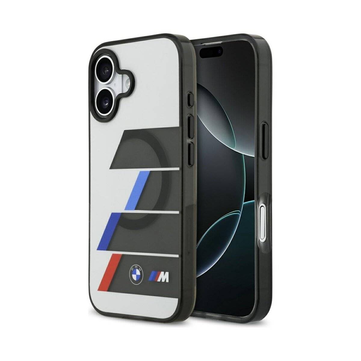 Das Bild zeigt eine Handyhülle mit einem autoorientierten Design, das ein stilisiertes 