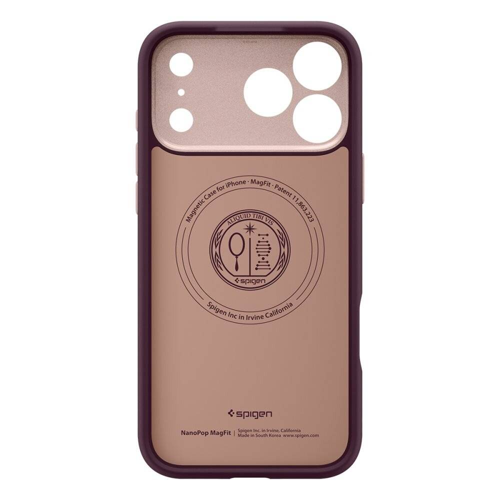Spigen Nano Pop Mag MagSafe Case für iPhone 17 Pro Max - Burgunderrot