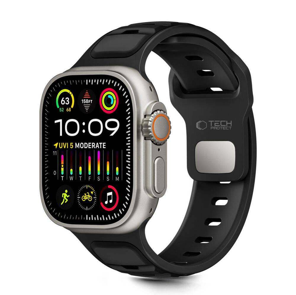 Tech-Protect IconBand Line Armband für Apple Watch 44 / 45 / 46 / 49 mm - Schwarz