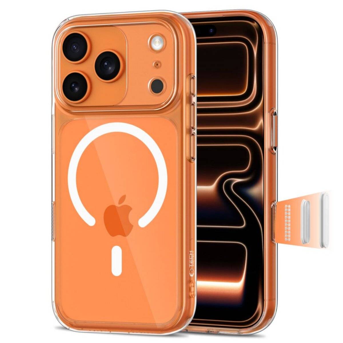 Tech-Protect Magpeak Magsafe CC Case für iPhone 17 Pro - Transparent