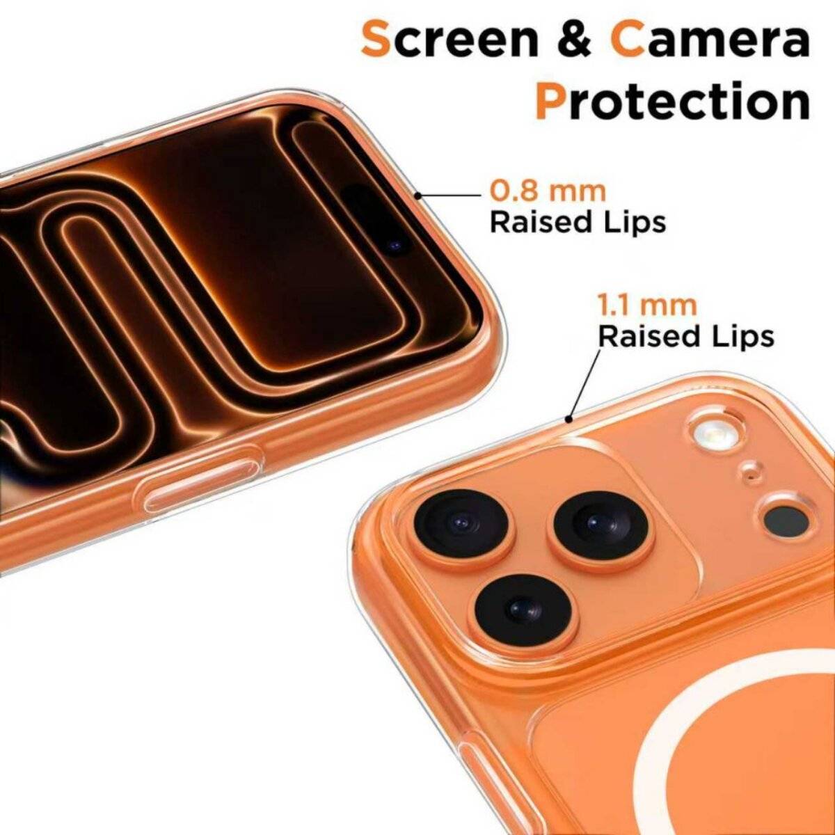 Tech-Protect Magpeak Magsafe CC Case für iPhone 17 Pro - Transparent