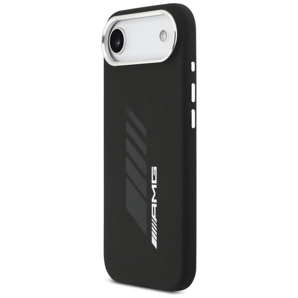 AMG Silikon-Übergröße-Rhombus-MagSafe-Hülle für iPhone Air – Schwarz