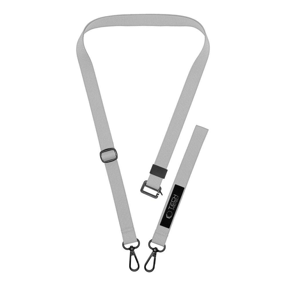 Tech-Protect C6S Langes Lanyard für Handys - Grau