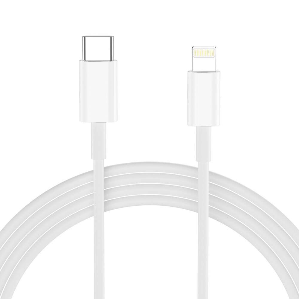 Tech-Protect NC20W Wandladegerät mit 100 cm USB-C-/Lightning-Kabel – Weiß