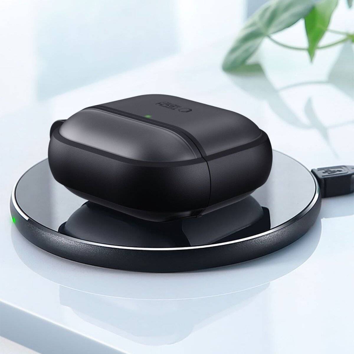 Tech-Protect Silikonhülle für AirPods Pro 3 – Mattschwarz