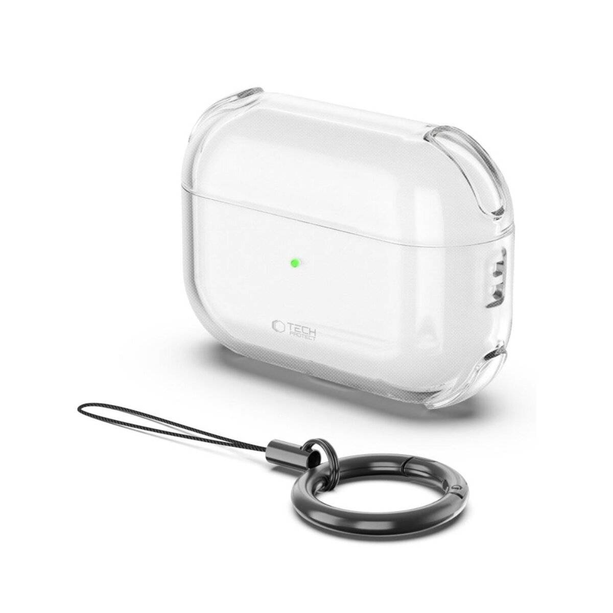 Tech-Protect Bounce Schutzhülle für AirPods Pro 3 mit Schlüsselanhänger Transparent