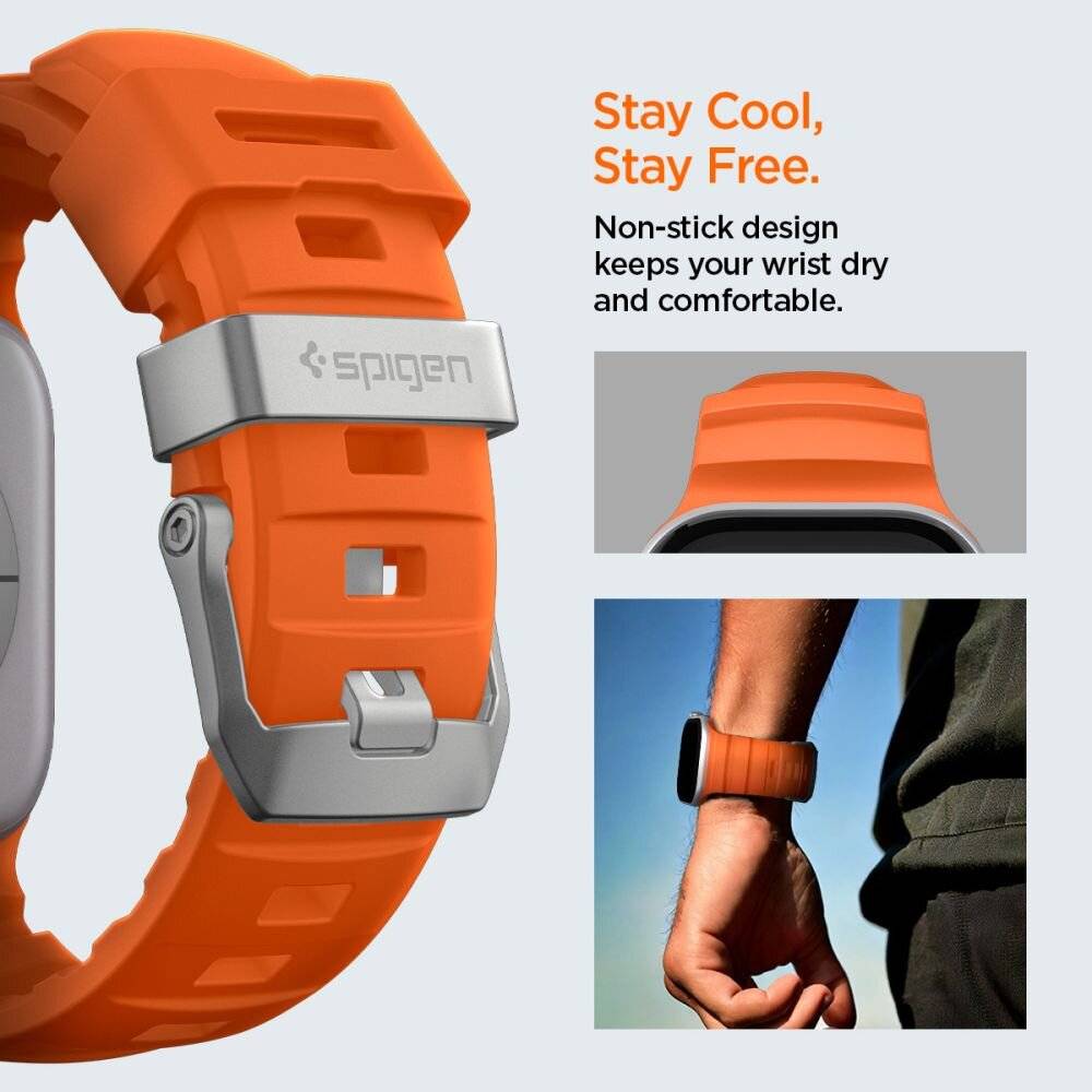 Spigen WBS2 Armband für Apple Watch 44 / 45 / 46 / 49 mm - Orange