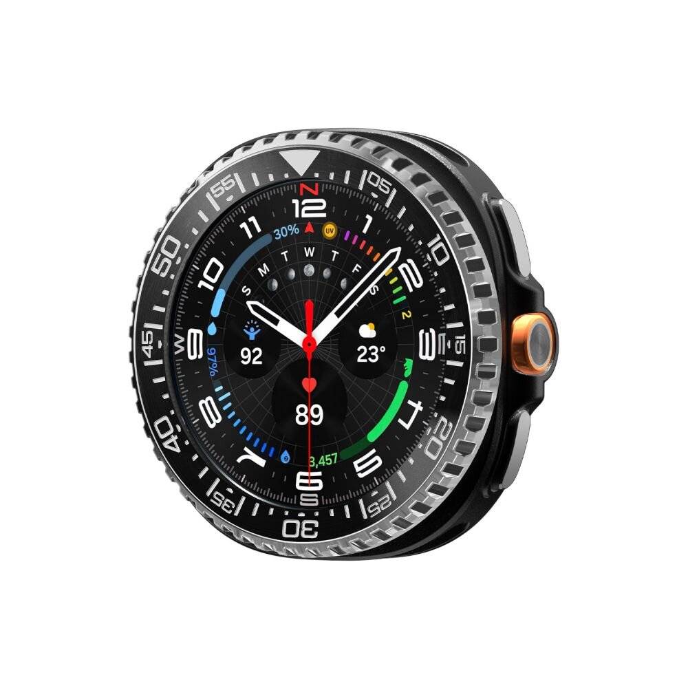 Spigen Bezel Tune Pro Diverna Schutzhülle für Samsung Galaxy Watch 8 Classic 46 mm – Schwarz