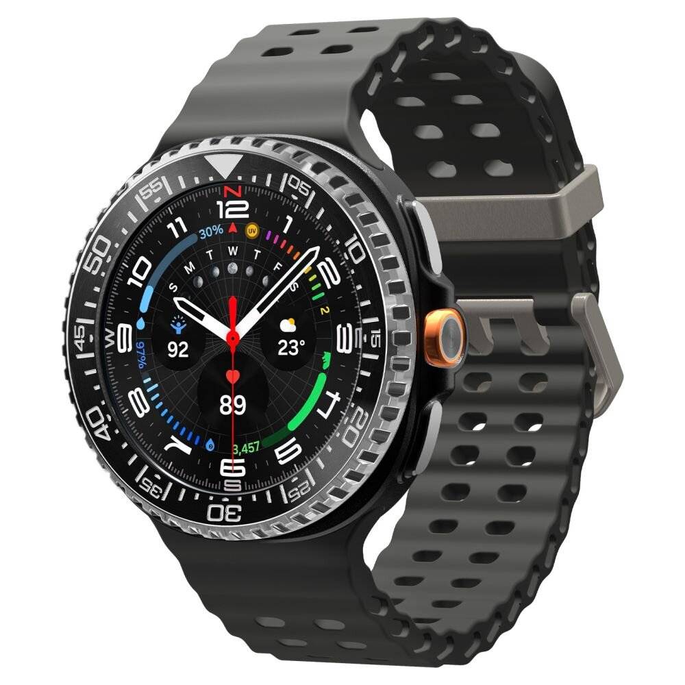 Spigen Bezel Tune Pro Diverna Schutzhülle für Samsung Galaxy Watch 8 Classic 46 mm – Schwarz