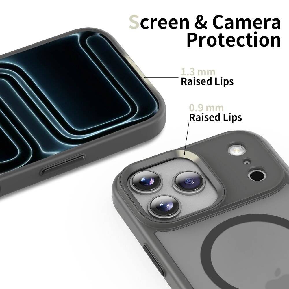 Tech-Protect MagMat MagSafe Hülle für iPhone 17 Pro Max – Grau